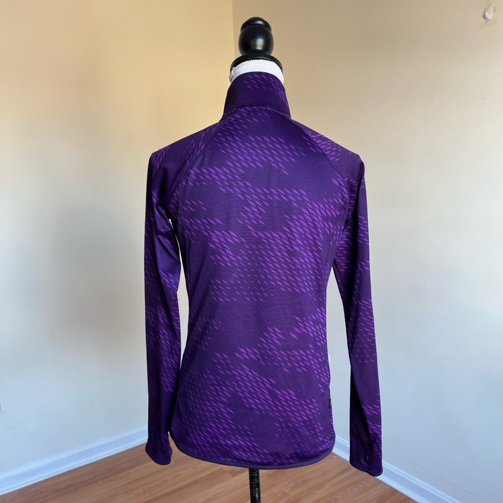Under Armour 1/2 Zip Pullover Purple Long Sleeve Running Lightweight Sz S/M - Picture 5 of 11